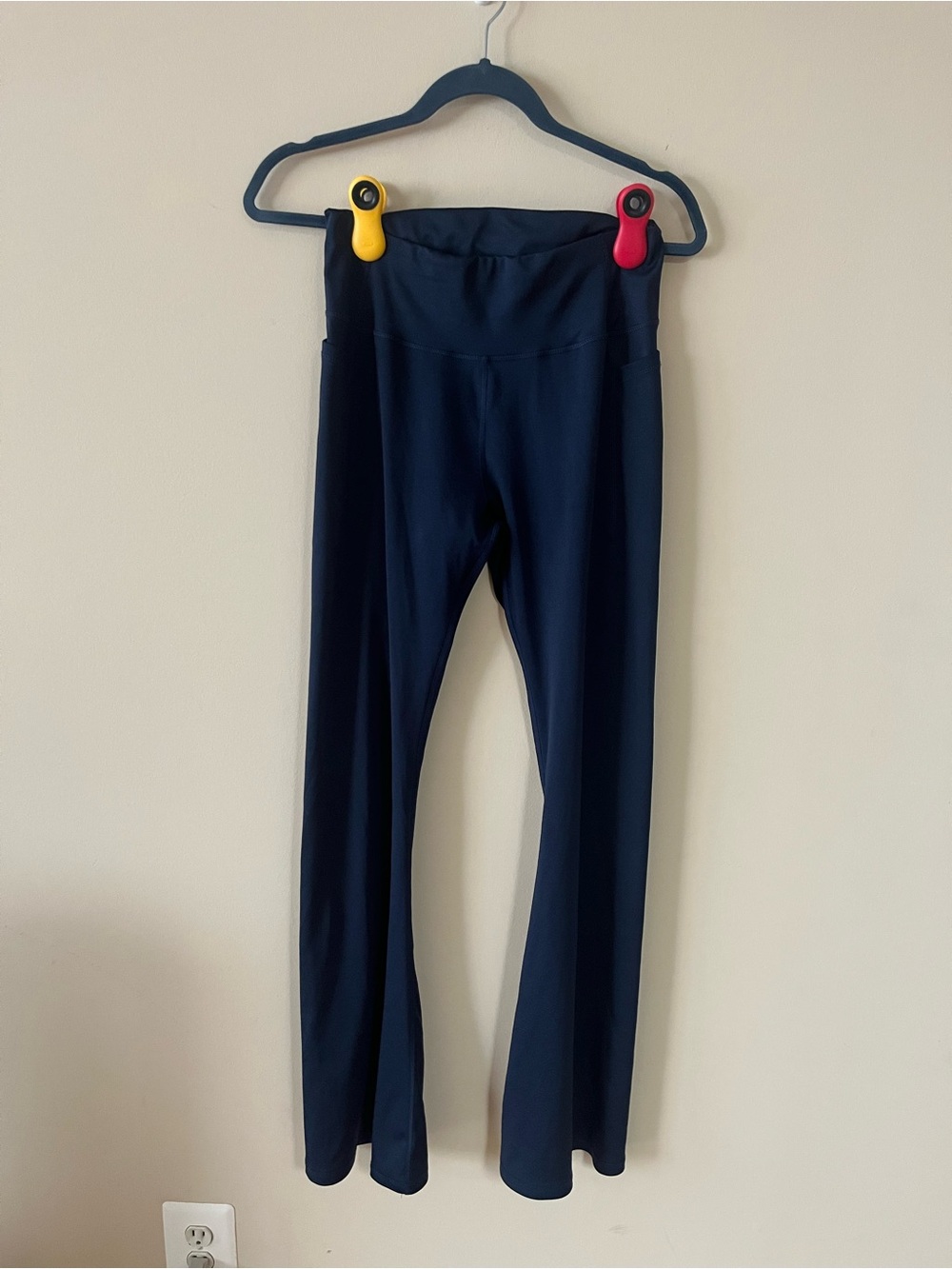 Women's High-Waist Flare Yoga Pants - Navy